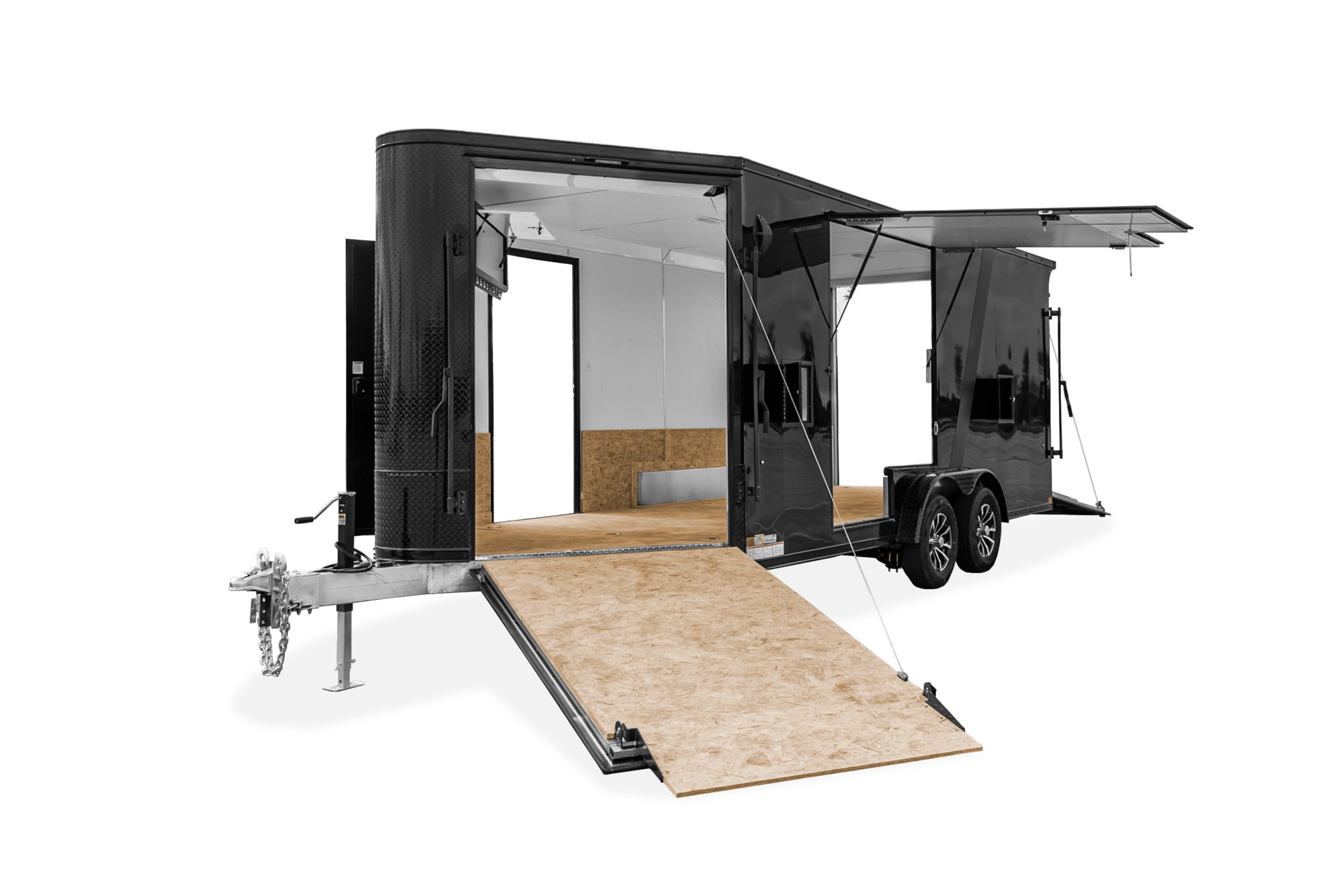 Formula TrailPro Deluxe Aluminum Motorsports Motorcycle Trailer Front