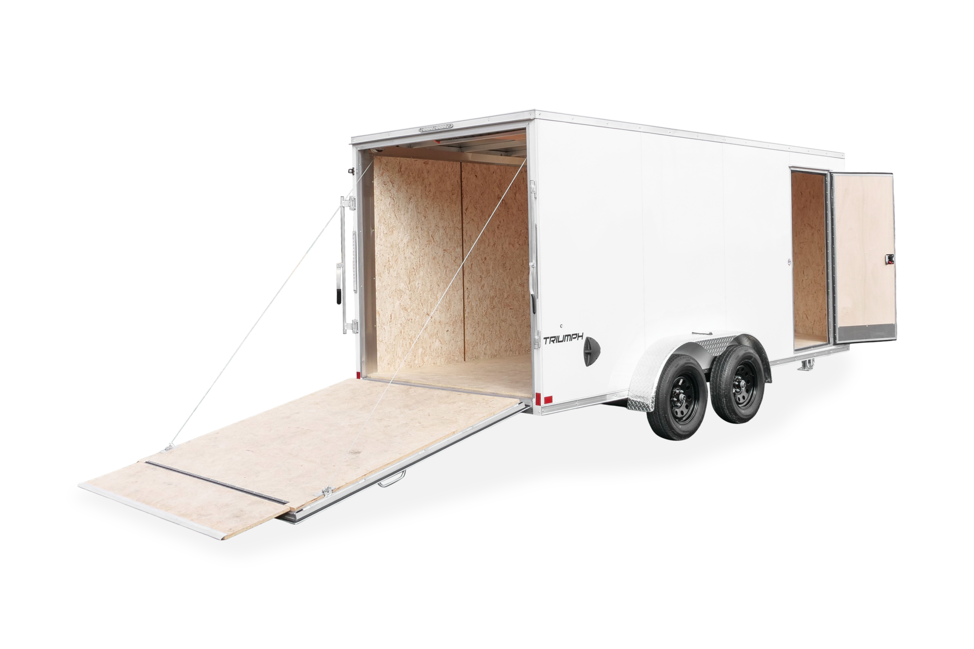 Formula Triumph Aluminum Cargo Trailer Rear Open