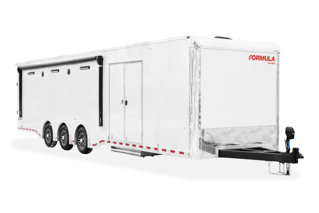Formula Triumph Motorsports Motorcycle Trailer Front Closed