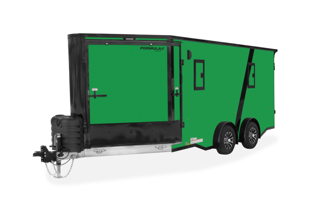 Formula Triumph Motorsports Motorcycle Trailer Front Closed