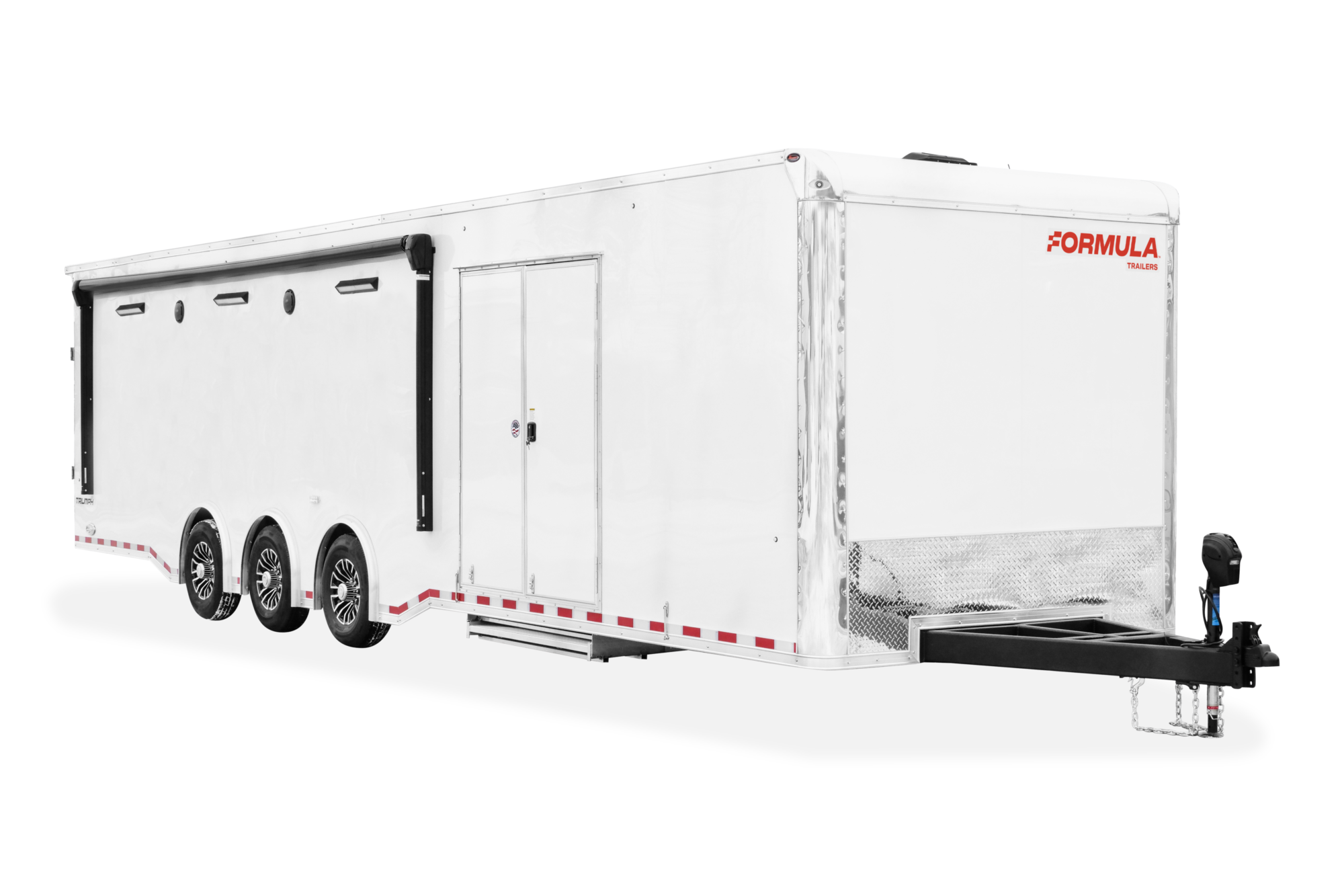 Formula Triumph Motorsports Motorcycle Trailer Front Closed