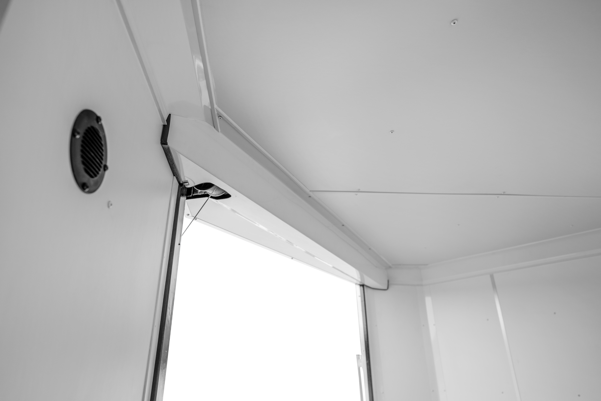 Formula Triumph Motorsports Motorcycle Trailer Front Door Opening