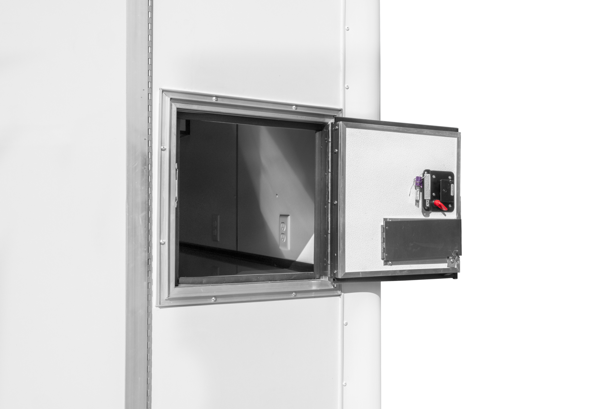 Formula Fiber Splicing Trailer Enclosed Contractor Trailer Door Open