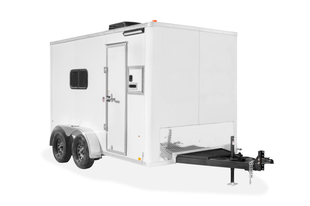 Formula Fiber Splicing Trailer Enclosed Contractor Trailer Front
