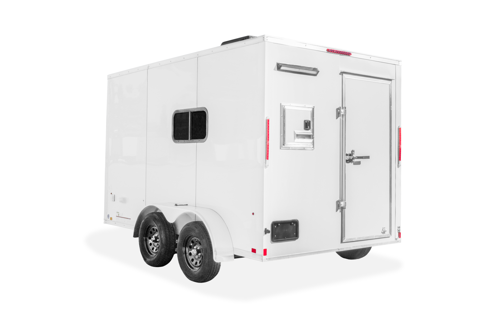 Formula Fiber Splicing Trailer Enclosed Contractor Trailer Rear